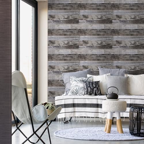 Yun-aeon Natural Wood-Gray Contact Paper Peel and Stick Wallpaper - Image 7