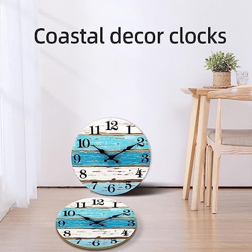 CHYLIN 16" Wall Clock Beach Tropical Nautical Coastal - Image 5