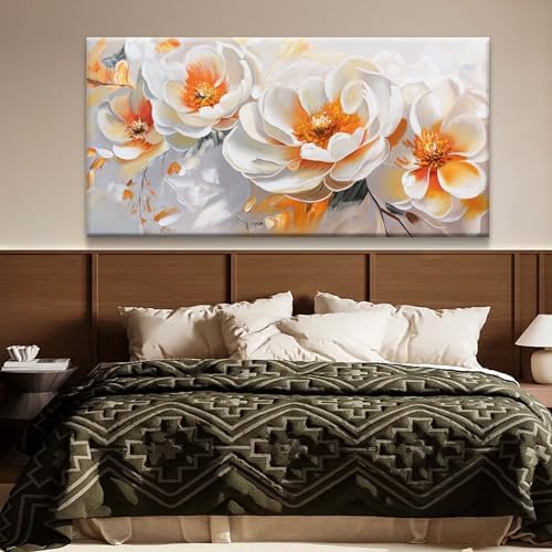 Suconvng Large Wall Art For Living Room Floral Wall Artwork Modern Canvas Art - Image 4