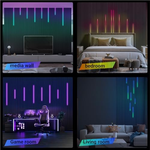 HAMRVL RGB+IC Smart Recessed Lighting Wall Panel Lights, APP & Remote Control - Image 5