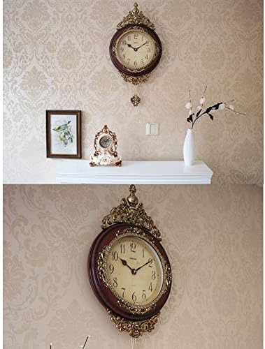 SHISEDECO 29.5" Large Vintage Antique Grandfather Pendulum WallClock - Image 4