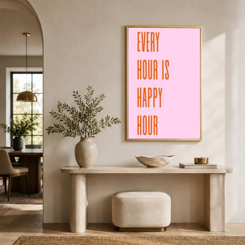 InkFlow Posters Every Hour Happy Hour Canvas Poster - Image 5