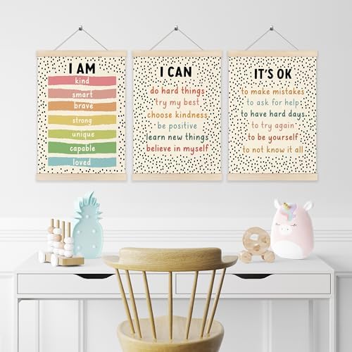 Koesus Inspirational Classroom Wall Art Poster Hanger Frame 12x16 Inch Set of 3 - Image 4