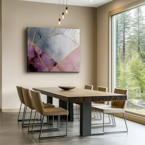 Canvas Wall Art Modern Geometric Marble Texture Wall Pictures, Canvas Print - Image 2