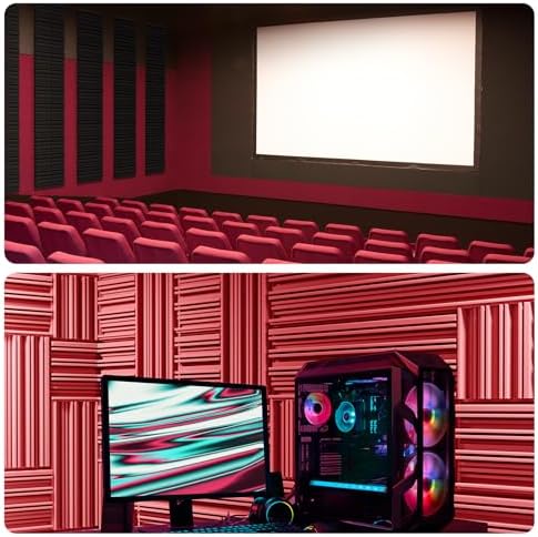 12 Pack Acoustic Foam Panels for Walls, Self-Adhesive Soundproofing Padding - Image 6