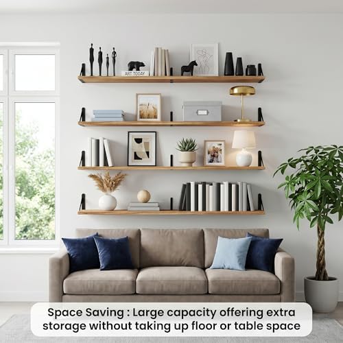Long Wall Shelf, Large Floating Shelves - Image 3