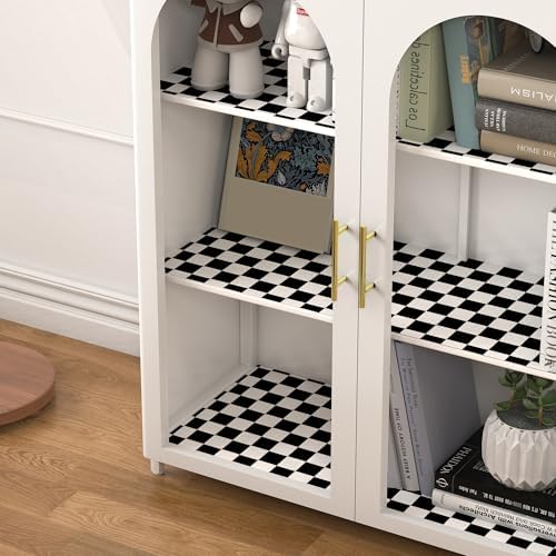 OSECAGE Modern Peel and Stick Wallpaper Checkered Contact Paper 17.7"x591" - Image 5