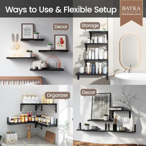 BAYKA Wall Mounted Floating Shelves - Image 4