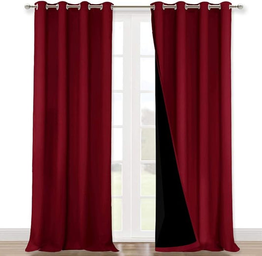 NICETOWN Cold Blocking Curtains, Truly Blackout Drapes, Heavy-Duty Full Light by NICETOWN