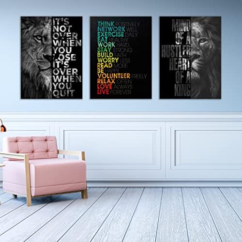 Motivational Canvas Painting Wall Art Execution Grind Hustle Inspirational Wall - Image 3