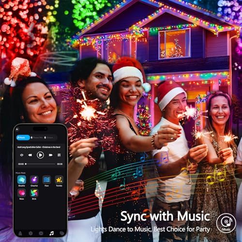 JMEXSUSS Connectable 33ft 100 LED Color Changing String Lights - Image 6
