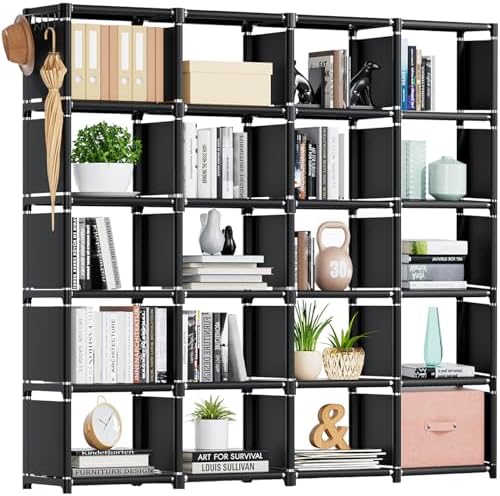 Mavivegue 20 Cube Book Shelf, Storage Organizer, Large DIY Bookcase, Metal Cube by Mavivegue