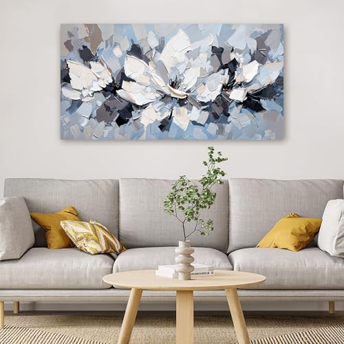 Canvas Wall Art Decor Modern White Wall Art - Image 3