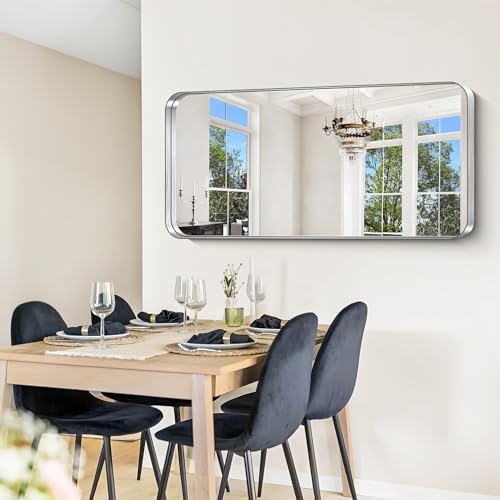 CIRCUMI Silver Bathroom Mirror - Image 6