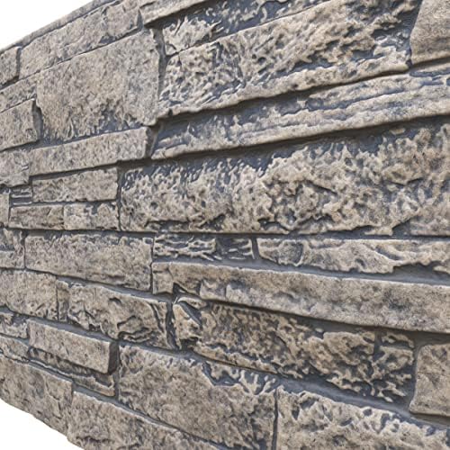 EverStone Acadia Ledge Faux Stone Panel, Linen Graphite Color - Image 7