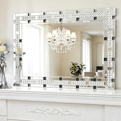 Chende 28" x 40" Large Crystal Mirror by ChendeMirror