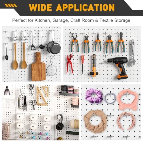 50 Pack 4 Inch Pegboard Hooks, Peg Board Organizer Accessories - Image 7