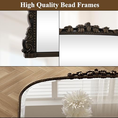 27"×36" Bronze Wide Arched Wall Mirror - Image 3