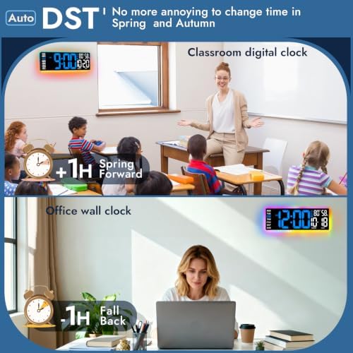 16.5" Large Digital Wall Clock - Image 5