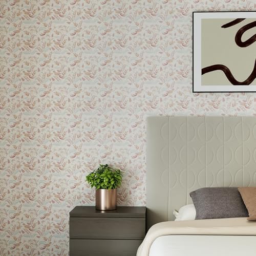 Vinjiasin Tropical Bird & Leaf Wallpaper, Boho Neutral Tone Contact Paper - Image 2