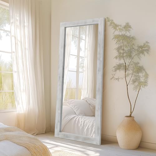 MirrMuse Rustic Floor Full Length Mirror Wood Frame - Image 2