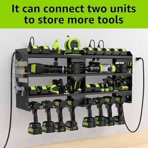 HUPBIPY Modular Power Tool Organizer Wall Mount Drill Holder Garage Shelf - Image 4