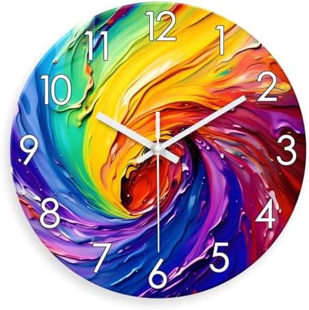 Glass Analog Wall Clocks Battery Operated 14 Inch by Constantplanet%E6%97%97%E8%88%B0%E5%BA%97