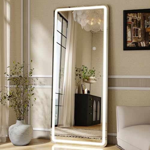 Large Led Mirror Full Length 26x 65Inch Tempered Glass - Image 2
