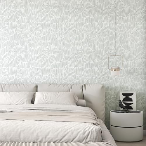 Theper Green Peel and Stick Wallpaper Modern Contact Paper 17.3"×78.8" - Image 5