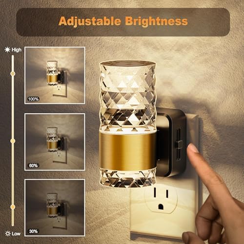 JandCase Night Light, Automatic Night Lights Plug into Wall, 2 Pack 3000K - Image 2