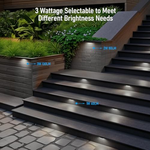 LEONLITE 8-Pack 4 Inch LED Hardscape Lighting, 5000K Daylight - Image 2