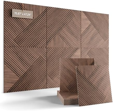 Fluxynara 6-Pack Felt Bulletin Board, Walnut Diamond Chevron-1 by FLUXYNARA