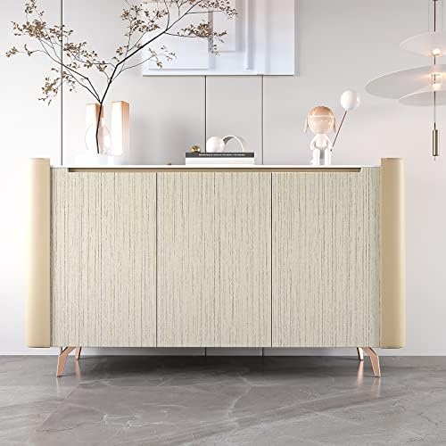VEELIKE 15.7''x354'' Ecru White Grasscloth Peel and Stick Wallpaper Textured - Image 7