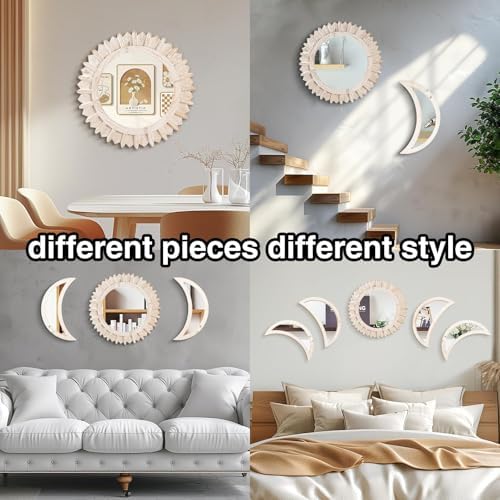 WAKOSAN Moon Phase Wall Mirror Set - Image 6