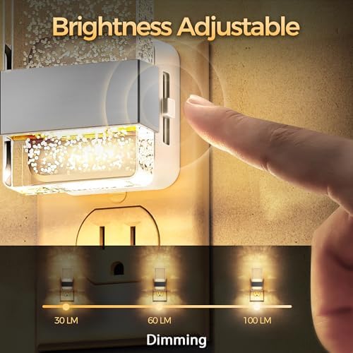 DORESshop LED Night Lights Plug into Wall, 0-100LM Dimmable Nightlight - Image 2