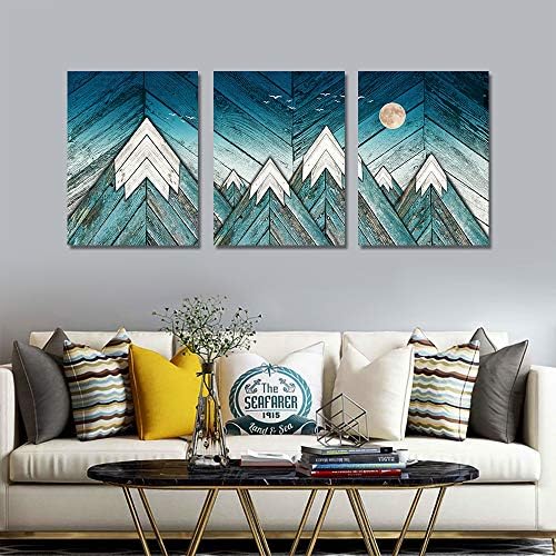blue Abstract Canvas art Prints Wall Art Paintings - Image 2