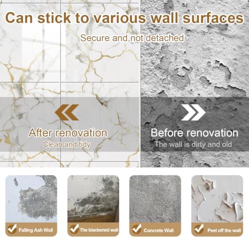 Chejiaye Peel and Stick Backsplash Tiles 10 Pack, Waterproof Kitchen Backsplash - Image 6