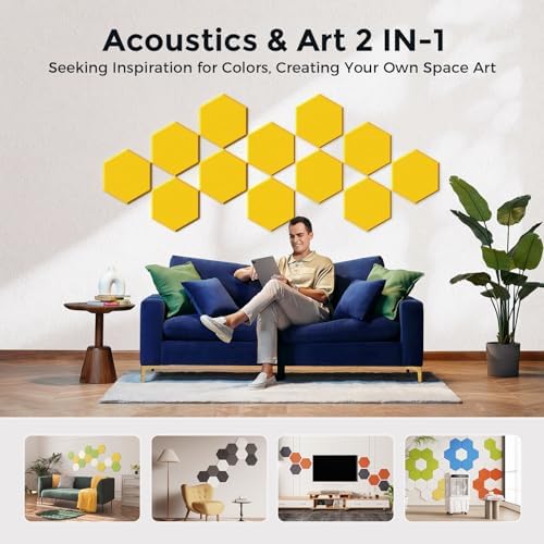 Self-Adhesive Acoustic Panels, 2nd Generation Sound Absorbing Panel, - Image 5
