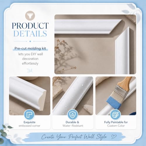 Sintuff 3 Sets Wall Molding Kit - Image 3