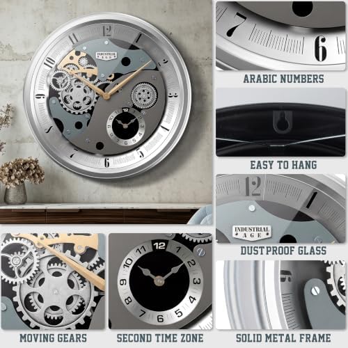 XSZ Industrial 20" Extra Large Wall Clock - Image 4