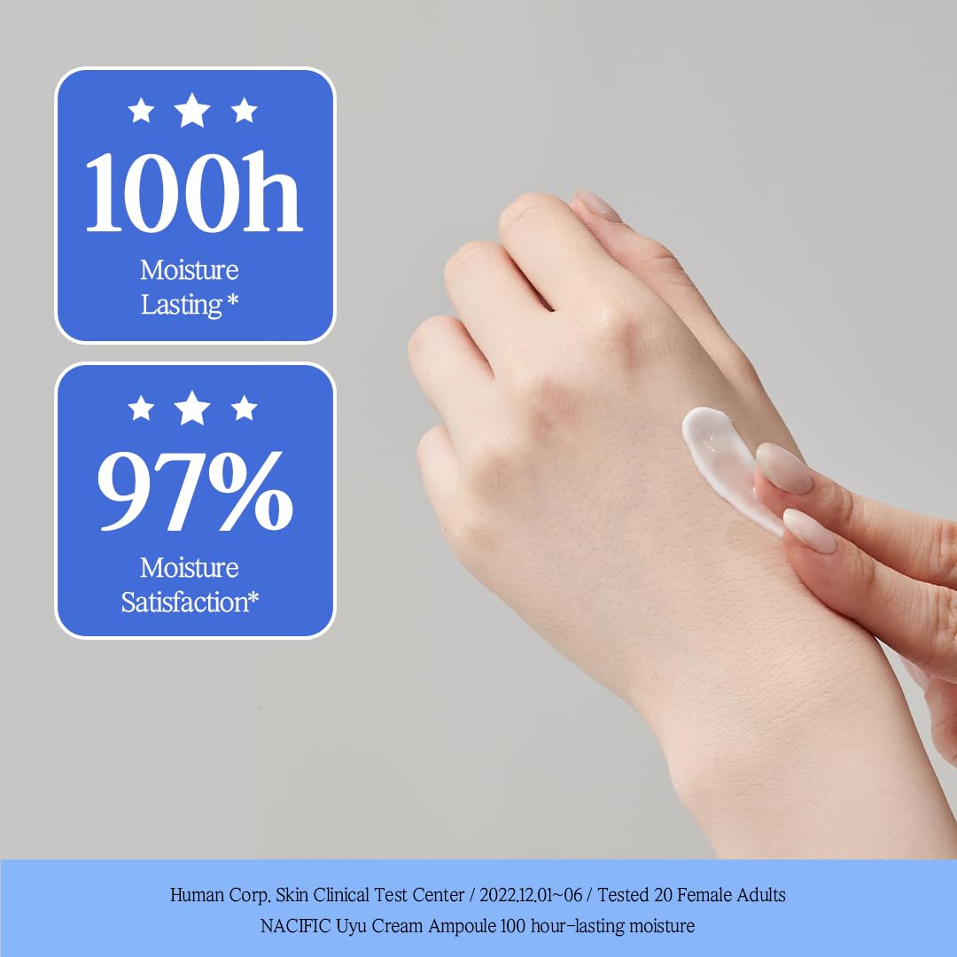 NACIFIC] Uyu Cream Ampoule 1.69fl. oz. 50ml with Jeju milk extract Essence Ceramide 5 complex Moisture lasting Natural ingredients Korean skin care