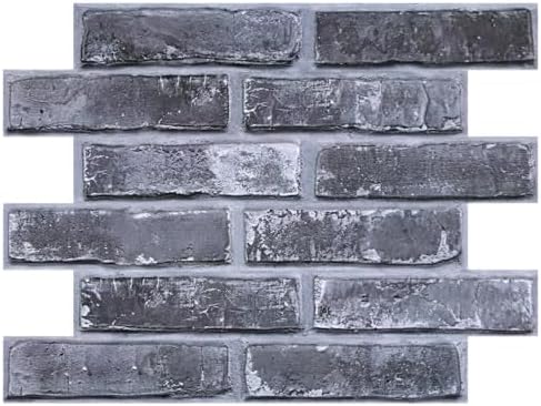 COMSTICKC 3D Faux Brick Wall Panels Peel and Stick by COMSTICKCDECOR