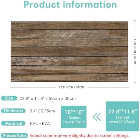 Commomy Faux Wood 3D Peel and Stick - Image 6