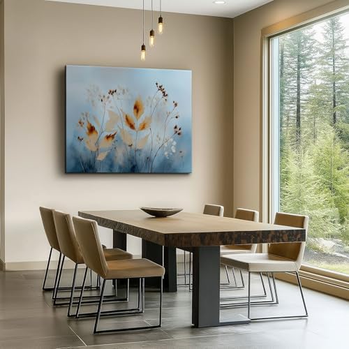 Canvas Wall Art Surreal Abstract Plant Leaves Picture Canvas Poster Print - Image 2