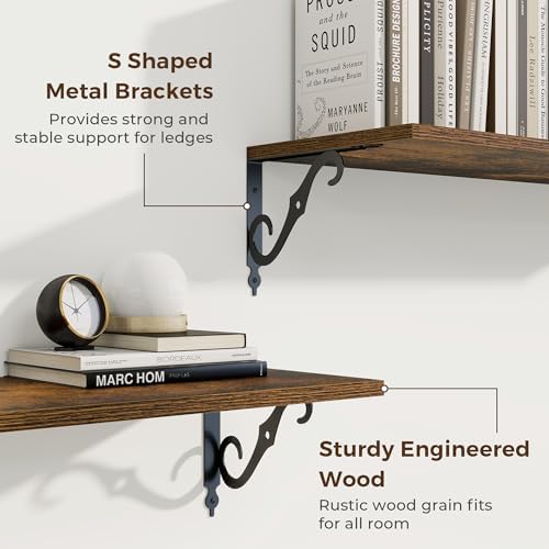 RICHFOCUS 12 Inch Deep Floating Shelves - Image 4