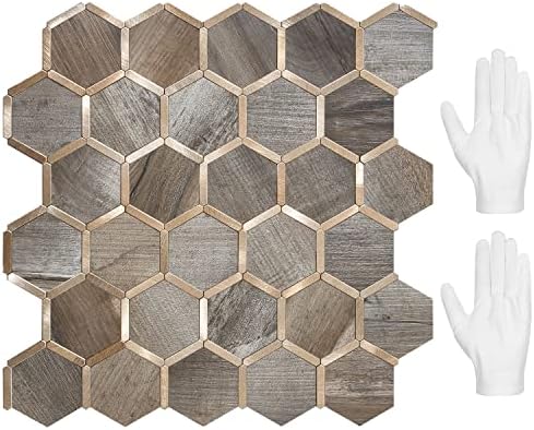 STICKGOO Hexagon Peel and Stick Backsplash Tile, Stick on Backsplash by STICKGOO