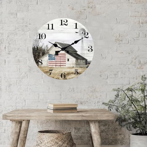 XFM 24 Inch Large Country Barn Wall Clock - Image 5