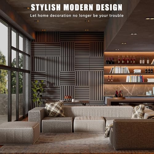 8 Pcs Wood Peel and Stick Panels - Image 4