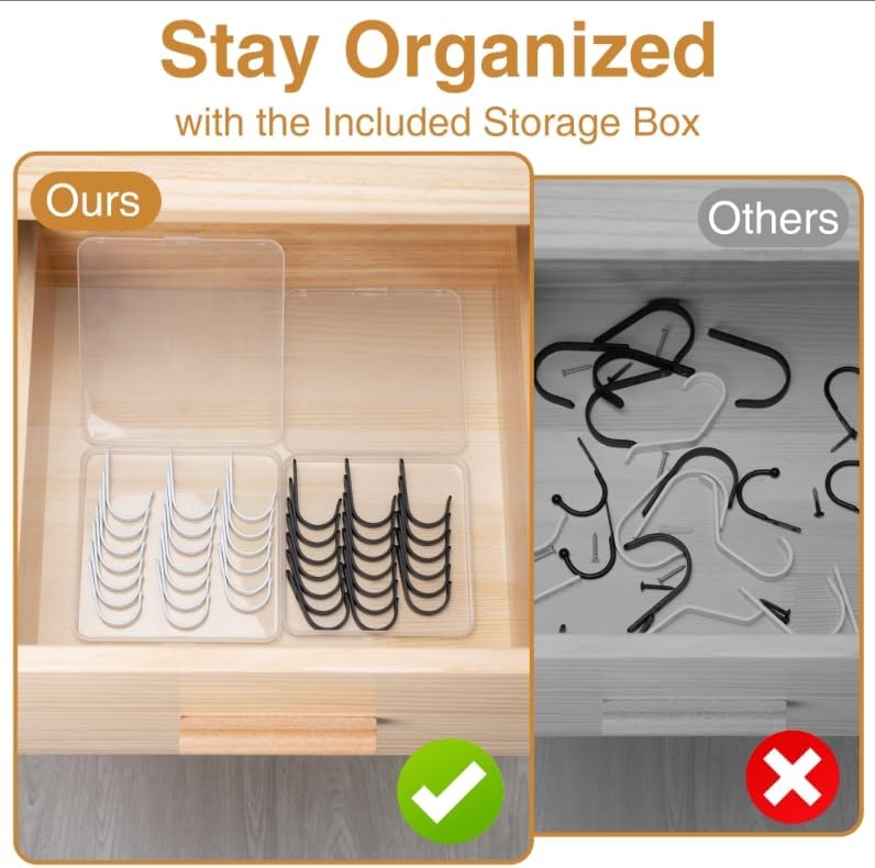 20Pcs Wall Hooks, Holds Up to 40 lbs - Image 7