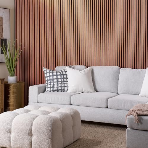 ZETY HOME Acoustic Wood Wall Panels, Slat 4-Pack, 94.5 in - Image 3